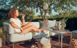 One Bar Element 3 Aufblasbarer Hocker Dark Grey -Campingmöbel 200978 2614124