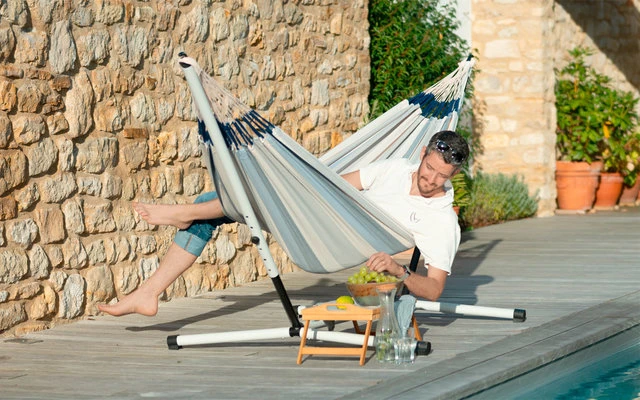 LaSiesta Nautico Stahl-Hängemattengestell für Doppel-Hängematten LA SIESTA LaSiesta Nautico Stahl-Hängemattengestell Für Doppel-Hängematten -Campingmöbel 288821 2282444