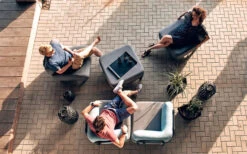 One Bar Element 2 Aufblasbarer Sessel / Sitzelement Light Grey / Red -Campingmöbel 365723 2596807 1