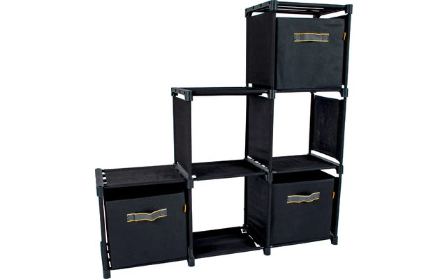 Bo-Camp Industrial Zwart Kommode inkl. 3 Aufbewahrungsboxen Bo-Camp Industrial Zwart Kommode Inkl. 3 Aufbewahrungsboxen -Campingmöbel 390533 2883503