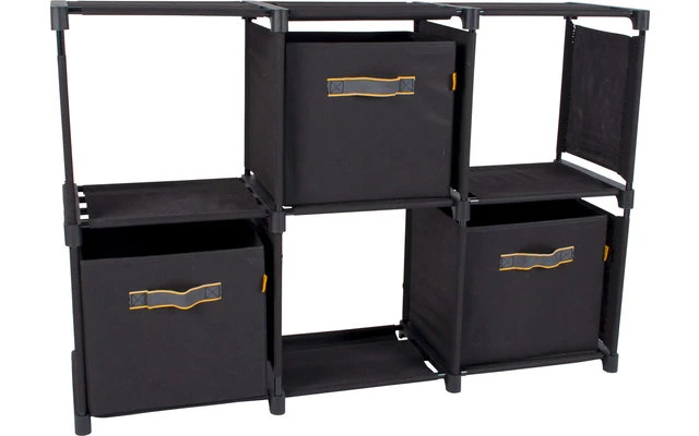 Bo-Camp Industrial Zwart Kommode inkl. 3 Aufbewahrungsboxen Bo-Camp Industrial Zwart Kommode Inkl. 3 Aufbewahrungsboxen -Campingmöbel 391004 2883509